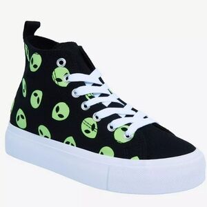 Alien Hi-Top Platform Sneakers
